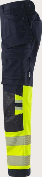 Flamestat Green high vis craftsman stretch trousers class 1 2940 GFS 4 Fristads