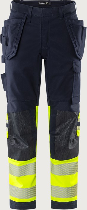 Flamestat Green high vis craftsman stretch trousers class 1 2940 GFS 1 Fristads