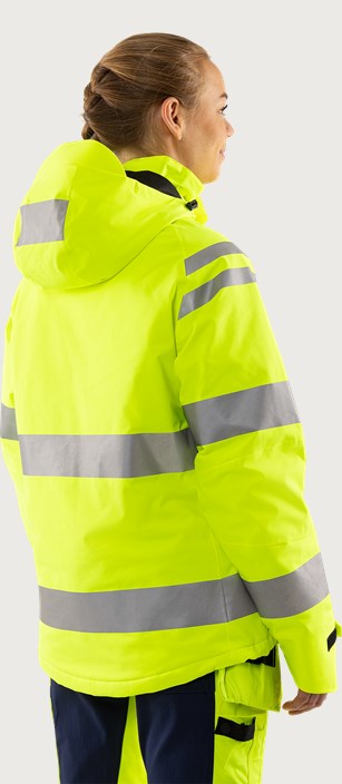 High vis Green stretch talvitakki naisten lk 3 4683 GLPS 2 Fristads