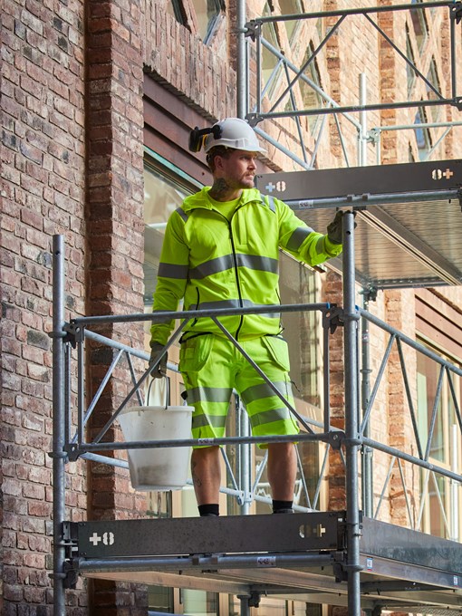 Spodenki elastyczne high vis klasy 2 Green 2646 GSTP  5 Fristads