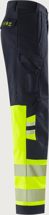 Flamestat Green high vis stretch trousers class 1 2954 GFS 4 Fristads