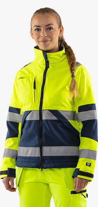 High vis softshell takki naisten lk 2 4183 WYH Fristads Medium