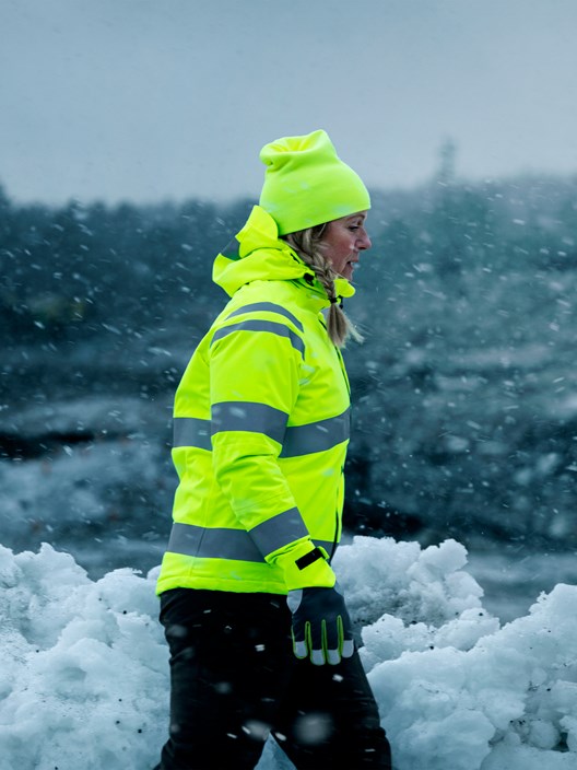 High vis Green stretch talvitakki naisten lk 3 4683 GLPS 3 Fristads