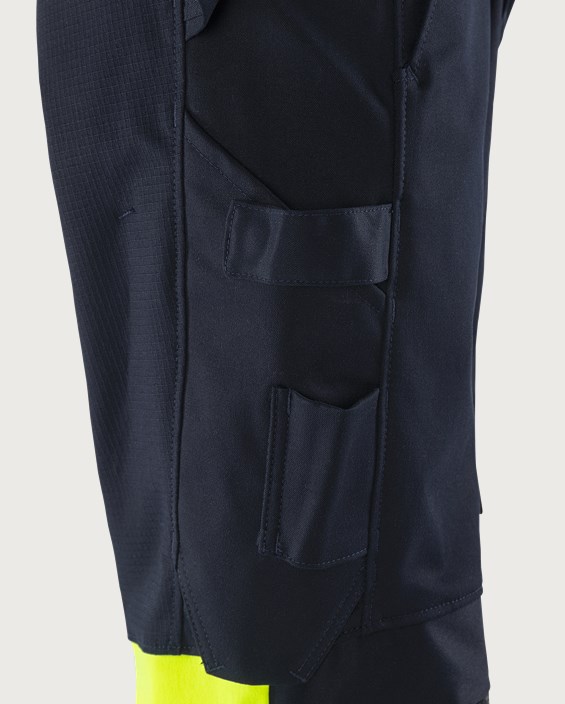 Flamestat Green high vis craftsman stretch trousers class 1 2940 GFS 6 Fristads