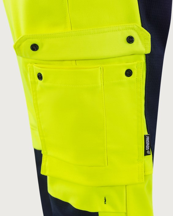 Flamestat Green High Vis Stretch-Latzhose Kl. 1951 GFS 6 Fristads