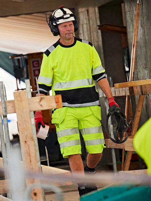 Spodenki elastyczne high vis klasy 2 Green 2646 GSTP  5 Fristads