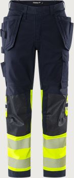 Flamestat Green high vis craftsman stretch trousers class 1 2940 GFS Fristads Medium