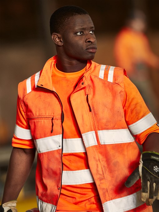 Varselväst Green 5067 GPLU, klass 2 3 Fristads