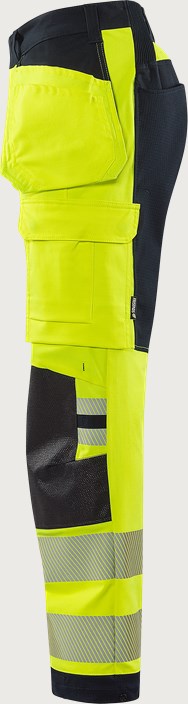 Flamestat Green high vis craftsman stretch trousers class 2 2942 GFS 3 Fristads