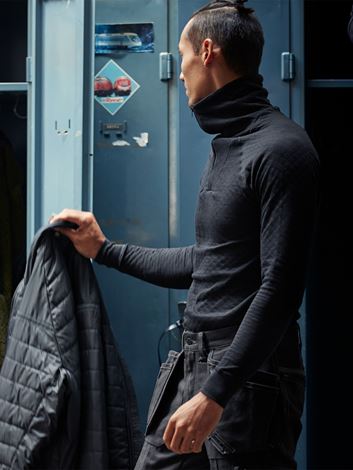 3-funktion undertrøje med lynlås 742 PC Fristads Medium