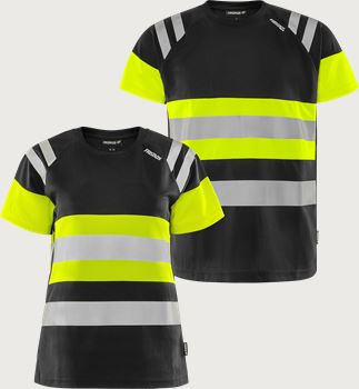 High vis Green T-shirt funkcjonalna klasy 1 7880 GPST, męska i damska Fristads Medium