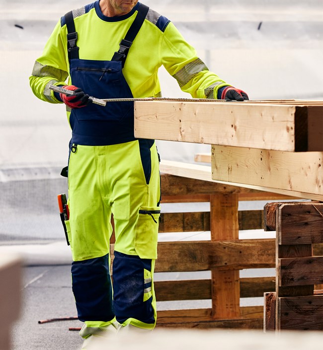 Varsel Green hängslebyxa stretch 1031 GSTP, klass 2 4 Fristads