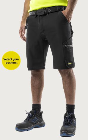 Håndverker flex stretch shorts 2803 GHST Fristads Medium