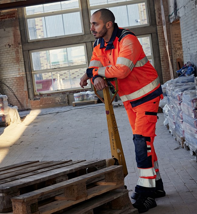 Varselbyxa Green 2651 GPLU, klass 2 3 Fristads