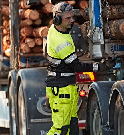 T-shirt manches longues haute visibilité cl 1 7519 THV Fristads Medium