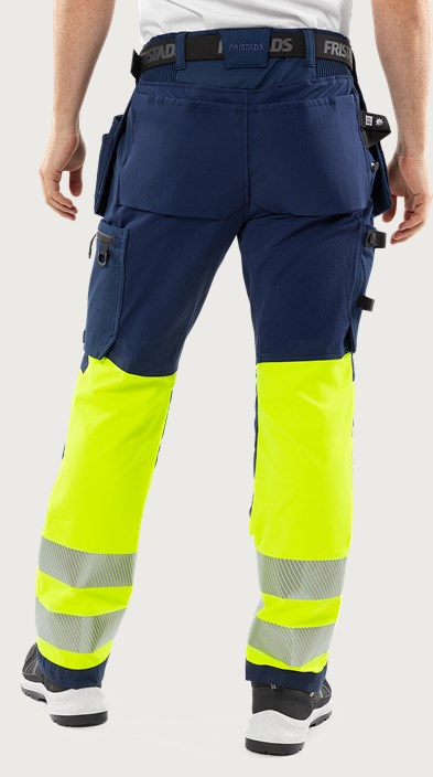 High vis Green håndværker stretchbukser klasse 1 2643 GSTP 2 Fristads