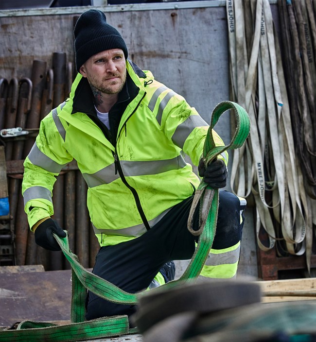 High vis Green stretch talvitakki lk 3 4682 GLPS 4 Fristads