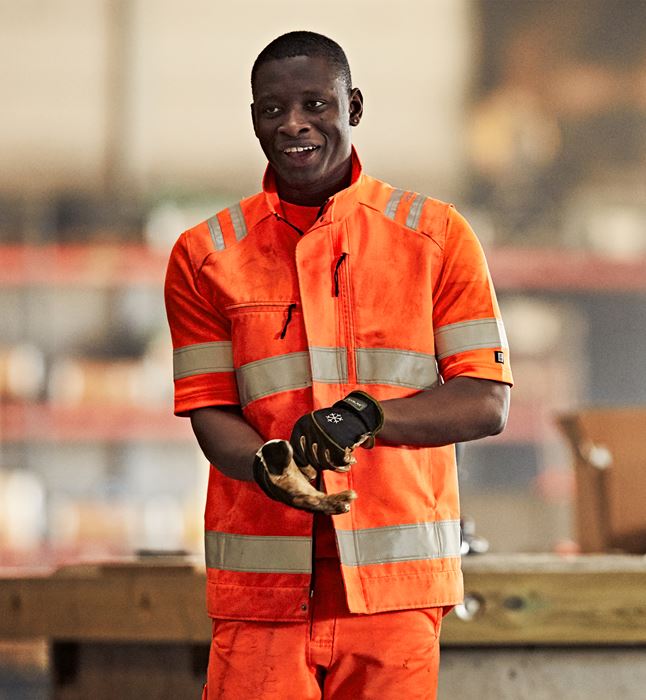 High vis Green waistcoat class 2 5067 GPLU Fristads Medium