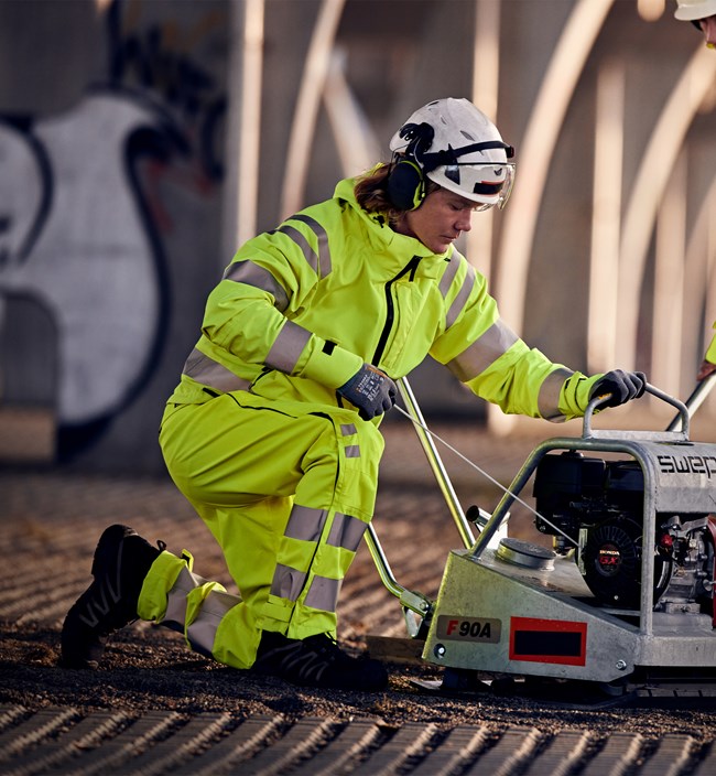 High vis Green stretch kuorihousut lk 2 2680 GLPS 4 Fristads