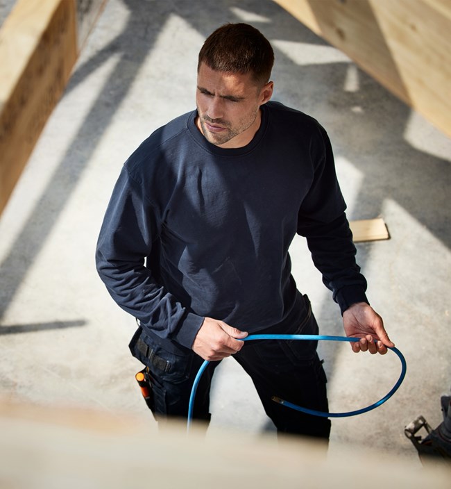 Green sweatshirt 7989 GOS 1 Fristads