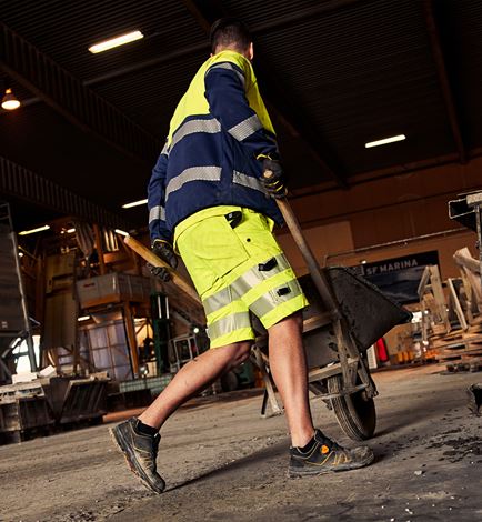 Shorts stretch Green High Vis CL.2 2648 GSTP Fristads Medium