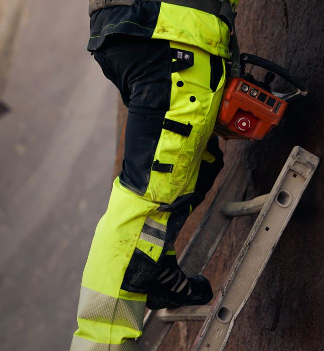 High vis Green stretch trousers class 2 2645 GSTP Fristads Medium