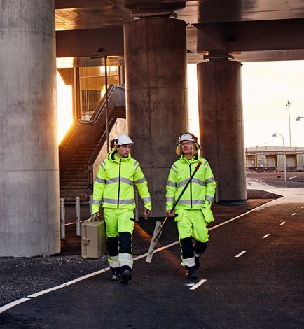 Varselbyxa Green 2651 GPLU, klass 2 Fristads Medium