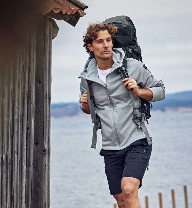 Cobalt Polartec® power stretch® bluza z kapturem Fristads Outdoor Medium