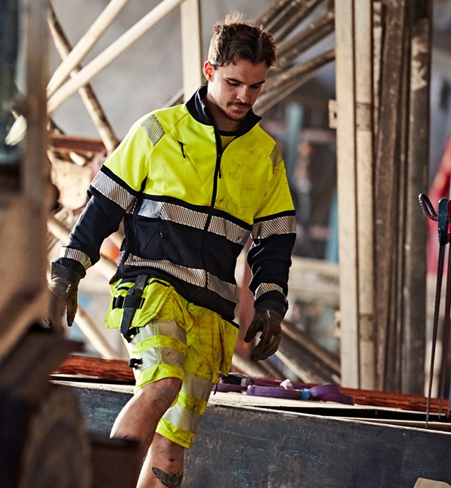 High vis sweat jacket class 1 4517 SSL 3 Fristads