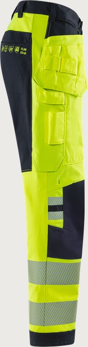 Flamestat Green high vis craftsman stretch trousers class 2 2952 GFS 4 Fristads