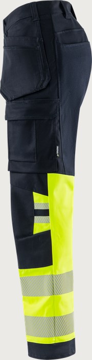 Flamestat Green high vis craftsman stretch trousers class 1 2950 GFS 3 Fristads