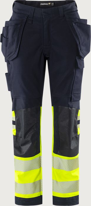 Flamestat Green high vis craftsman stretch trousers woman class 1 2941 GFS Fristads Medium