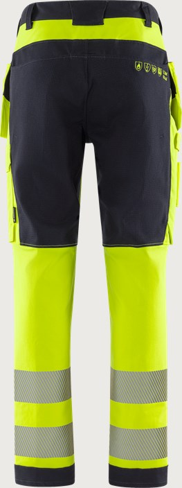 Flamestat Green high vis craftsman stretch trousers class 2 2952 GFS 2 Fristads