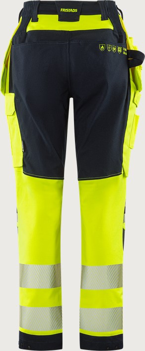 Flamestat Green high vis craftsman stretch trousers woman class 2 2943 GFS 2 Fristads