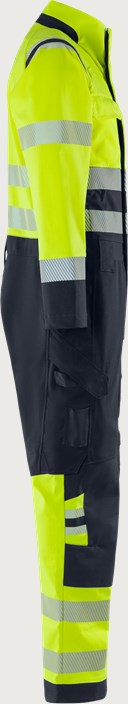 Flamestat Green high vis stretch overall klasse 3 8950 GFS 4 Fristads