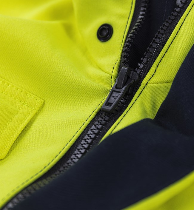 Flamestat Green high vis stretch overall klasse 3 8950 GFS 7 Fristads