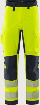Flamestat Green high vis stretch trousers class 2 2956 GFS Fristads Medium
