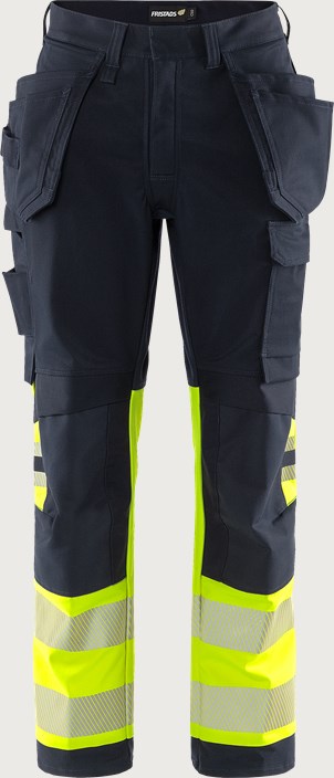 Flamestat Green high vis craftsman stretch trousers woman class 1 2951 GFS 1 Fristads