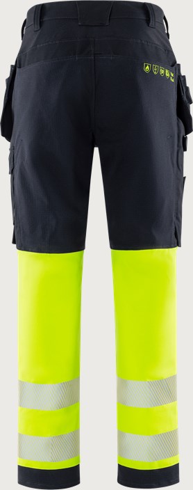 Flamestat Green high vis craftsman stretch trousers class 1 2950 GFS 2 Fristads