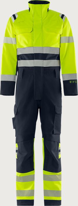 Flamestat Green high vis stretch overall klasse 3 8950 GFS Fristads Medium
