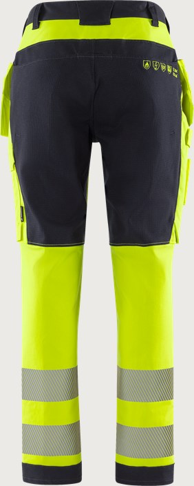 Flamestat Green high vis craftsman stretch trousers woman class 2 2953 GFS 2 Fristads