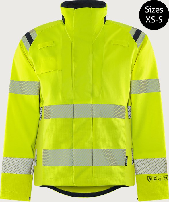 Flamestat Green high vis stretch jacket class 3 4940 GFS 2 Fristads