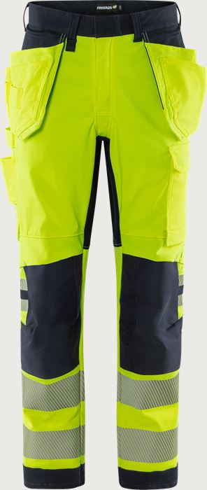 Flamestat Green high vis craftsman stretch trousers class 2 2952 GFS Fristads Medium