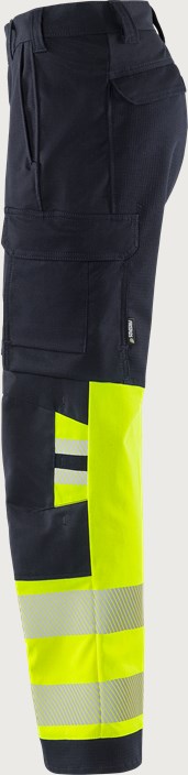 Flamestat Green high vis stretch trousers woman class 1 2955 GFS 3 Fristads