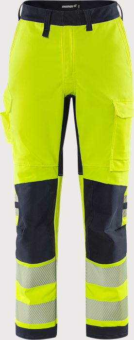 Flamestat Green high vis stretch trousers woman class 2 2957 GFS Fristads Medium