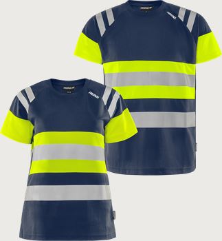 High vis Green T-shirt funkcjonalna klasy 1 7880 GPST, męska i damska Fristads Medium
