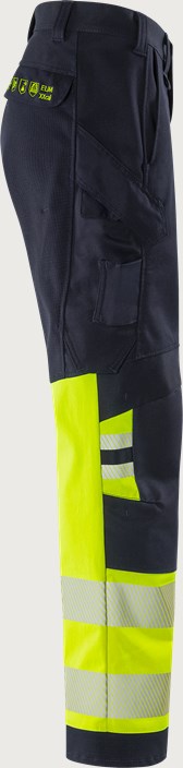 Flamestat Green high vis stretch trousers woman class 1 2955 GFS 4 Fristads