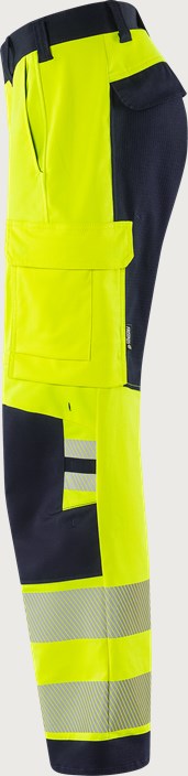 Flamestat Green high vis stretch trousers woman class 2 2957 GFS 3 Fristads