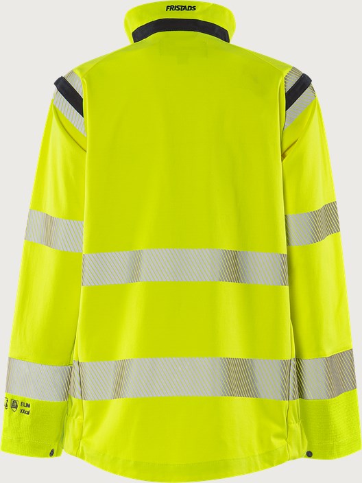 Flamestat Green high vis stretch jacket woman class 3 4941 GFS 3 Fristads