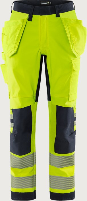 Flamestat Green high vis craftsman stretch trousers woman class 2 2953 GFS 1 Fristads